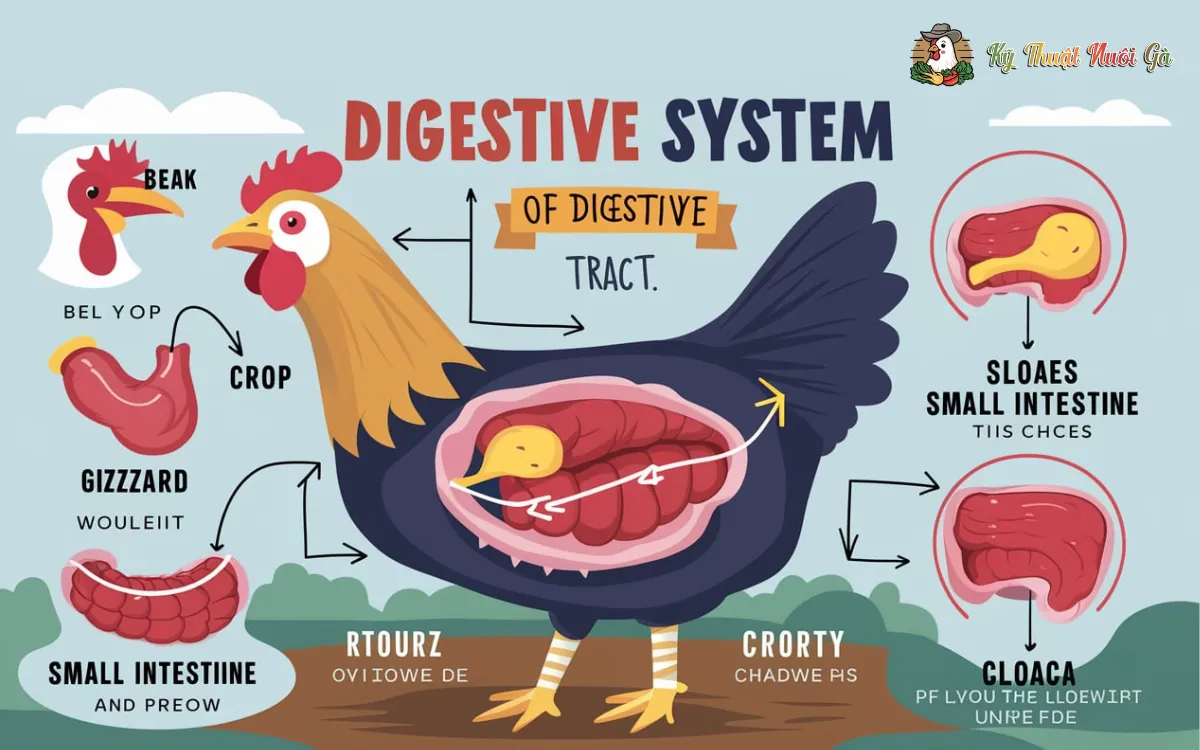 Đặc Điểm Sinh Lý Tiêu Hóa của Gà